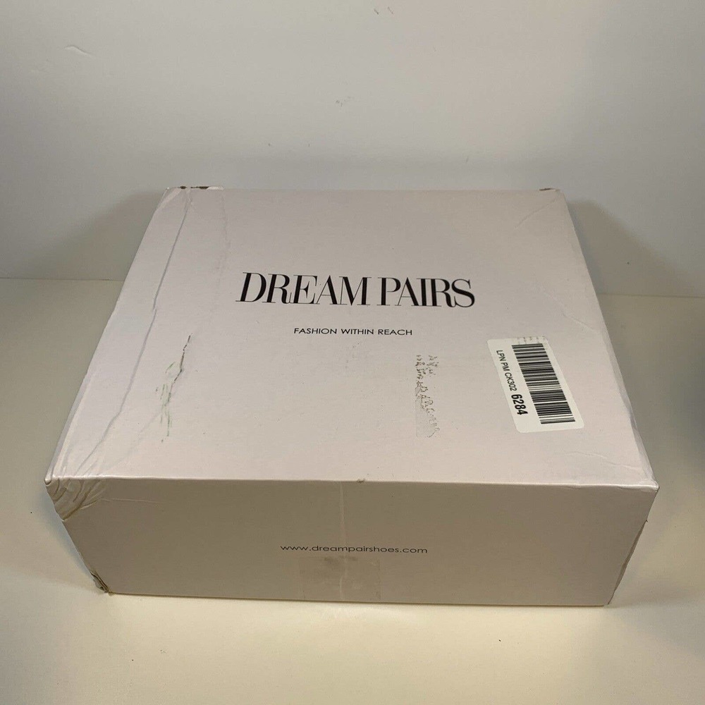 Dream Pairs Platform Ankle Boot Chunky Heel Square Toe White Women's Size 10 - Picture 6 of 6